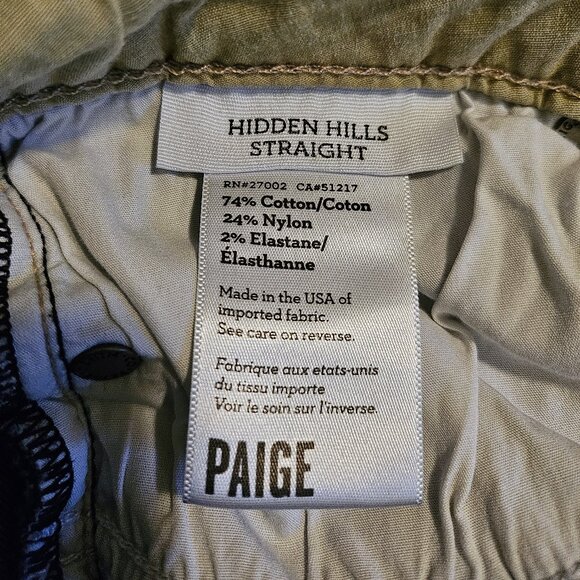 PAIGE Hidden Hills Straight Leg Jeans Size 30 - Picture 13 of 16